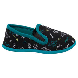 Χαμηλά παντοφλάκια με εμπριμέ μοτίβο και λάστιχο 