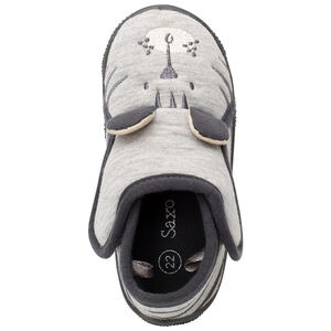 Chaussons forme bottillons en jersey broderie tigre 