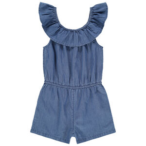 Ολοσωμο combi τζιν με ανοιχτούς ώμους 