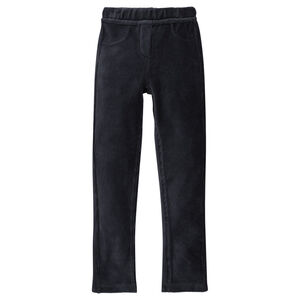 Junior - Jegging uni en velours stretch 