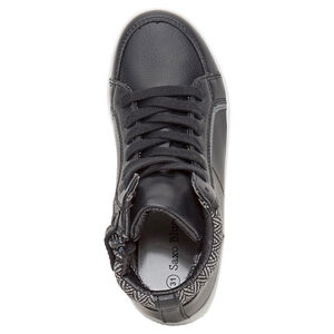 Αθλητικά μποτάκια με κορδόνια και σχέδιο ψαροκόκκαλο στο άνοιγμα, σε μεγέθη 28 έως 35 