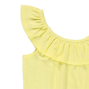 Αμάνικο ολόσωμο combi με βολάν 