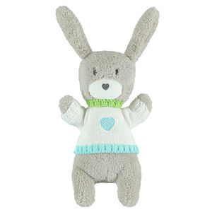 Peluche musicale ouatinée forme lapin  