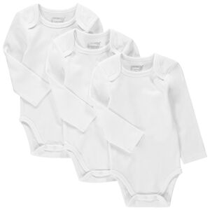 Lot de 3 bodies manches longues unis 