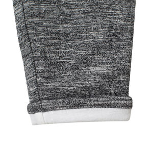 Pantalon en maille chinée doublé jersey 