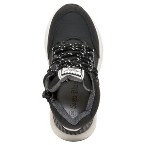 Αθλητικά μποτάκια με κορδόνια και φερμουάρ και φάσα με καρφάκια 