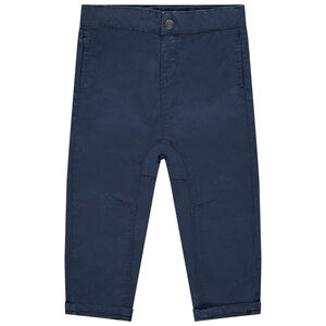 Pantalon en toile uni coton bio 