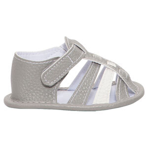 Σανδάλια με όψη δέρματος και άνοιγμα με αυτοκόλλητο velcro 