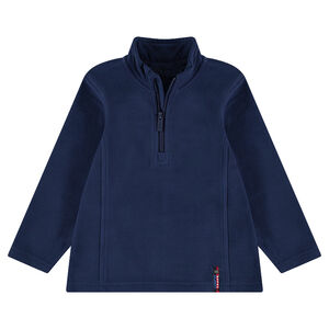 Φούτερ φλις με άνοιγμα με φερμουάρ μπροστά 