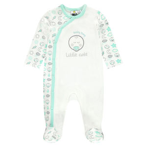 Ζέρσεϊ φορμάκι ύπνου με τύπωμα ©Smiley Baby σε λούρεξ 