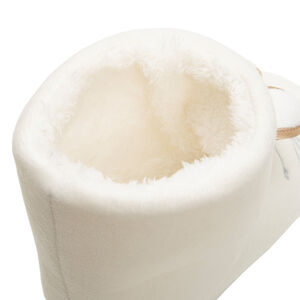 Βρεφικά παπουτσάκια με επένδυση στυλ μπότες με σχέδιο κουνελάκι 