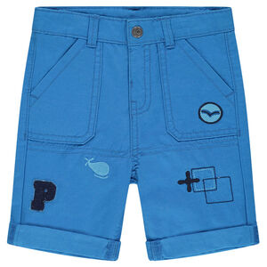 Βερμούδα από τουίλ με απλικέ σήματα και κεντήματα 