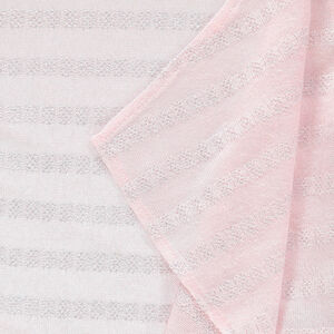 Πλεκτή ζακέτα με ζακάρ ρίγες και φαντεζί φύλλα 