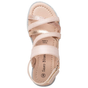 Nu-pied à brides brillantes et semelle épaisse  