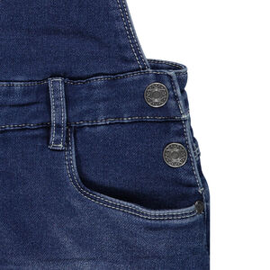 Παιδικά - Φόρεμα-σαλοπέτα από φανέλα με όψη τζιν 