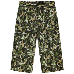 Παντελόνι φαρδύ με λεπτές φαντεζί ρίγες  