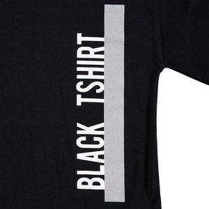 Παιδικά - Μαύρη μακρυμάνικη μπλούζα με τυπωμένο κείμενο 