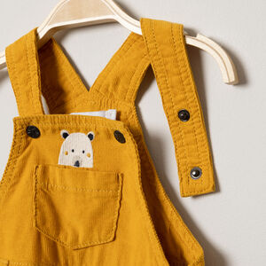 Salopette longues en velours milleraies doublé jersey 