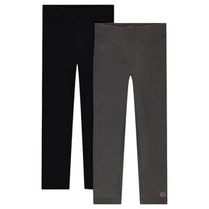 Παιδικά - Σετ 2 κολάν από ζέρσεϊ με τυπωμένο λογότυπο 