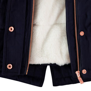 Parka 2 en 1 doublée sherpa à poches 