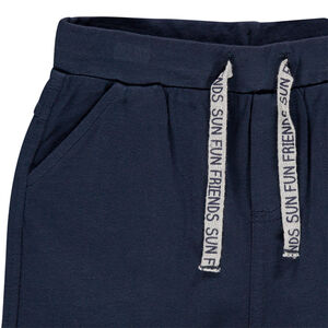 Βερμούδα molleton με τύπωμα στα κορδόνια  