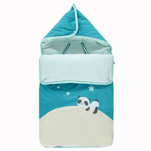 Βελουτέ υπνόσακος με εμπριμέ επένδυση και κεντημένο πάντα 