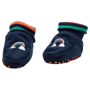 Ζέρσεϊ μαλακά παντοφλάκια με τυπωμένο ουράνιο τόξο 