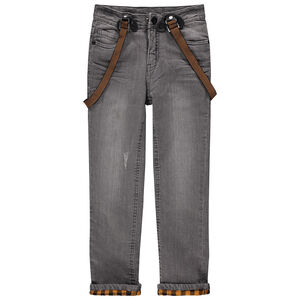 Τζιν με τιράντες και όψη τσαλακωμένου 