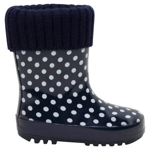 Γαλότσες από καουτσούκ με πλεκτό πάνω μέρος και γούνινη επένδυση, νούμερα 20 έως 23 