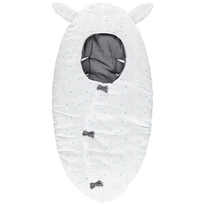 Βαμβακερός υπνόσακος με ανάγλυφα αυτάκια και επένδυση σε αντίθεση 