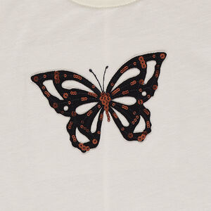 Παιδικά - Μπλύζα με βολάν στα μανίκια και πεταλούδα από πούλιες 