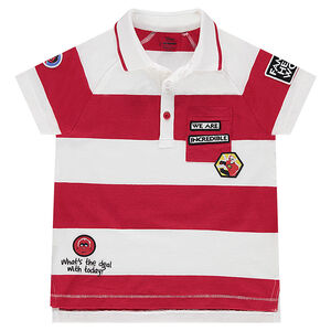 Κοντομάνικο πόλο με ρίγες σε αντίθεση και μπαλώματα με θέμα Οι Απίθανοι της ©Disney  