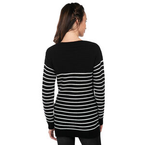 Πλεκτό πουλόβερ εγκυμοσύνης σε στυλ μαρινιέρας 