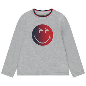 T-shirt manches longues en coton bio print SmileyWorld 
