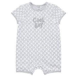 Φορμάκι από ζέρσεϊ με κοντά μπατζάκια και τυπωμένο μήνυμα 