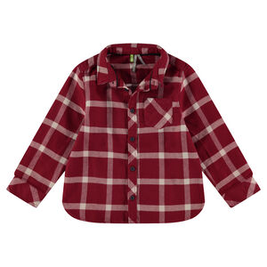 Μακρυμάνικο πουκάμισο με καρό από φανέλα 