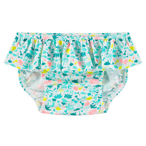 Μαγιό-βρακάκι με βολάν και μοτίβο σε όλη την επιφάνεια 