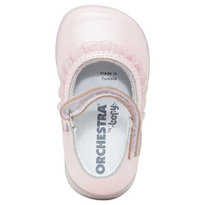 Δερμάτινα παπουτσάκια με βολάν από τούλι 