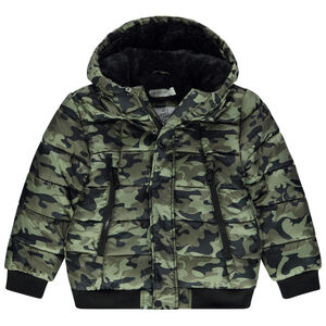 Μπουφάν camouflage και επένδυση sherpa 