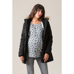 Παρκά εγκυμοσύνης με επένδυση sherpa και τσέπες 