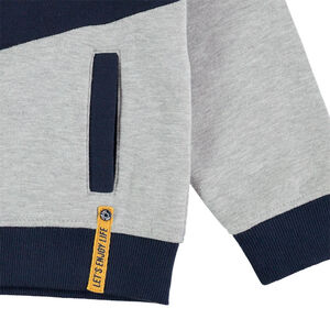 Jogging en molleton à bandes contrastées 