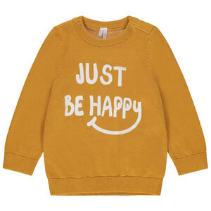 Pull en tricot à message printé 