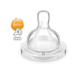 Θηλές σιλικόνης anti-colic teats fast flow 6m+ 