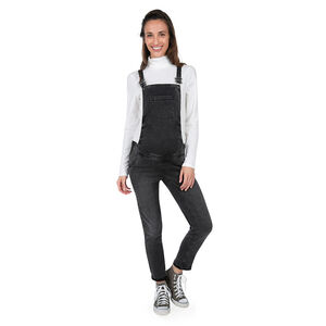 Τζιν σαλοπέτα εγκυμοσύνης με used όψη και λάστιχα στα πλάγια 