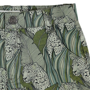 Βαμβακερή βερμούδα με τροπικό μοτίβο 