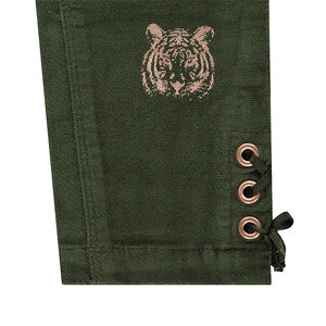 Παντελόνι βελουτέ με δέσιμο με κορδόνια χαμηλά στα μπατζάκια 