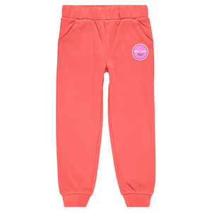 Φανελένιο φαντεζί παντελόνι φόρμας με διακοσμητικό σχέδιο. 