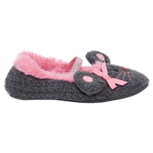 Παντοφλάκια πλεκτά σε σχήμα ποντικιού 