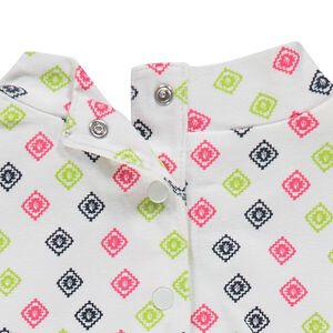 Μακρυμάνικη μπλούζα με μοτίβο σε όλη την επιφάνεια 