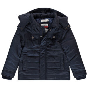 Doudoune matelassée à capuche avec doublure army   